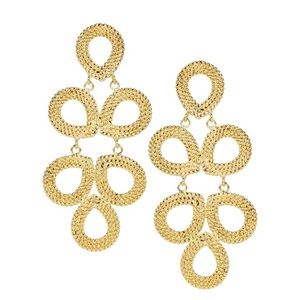 Liao Lerch Gold GINGER Earrings NEVER WORN